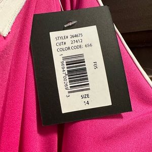 Brand new Marina one shoulder bow dress. Picture color does not do it justice.